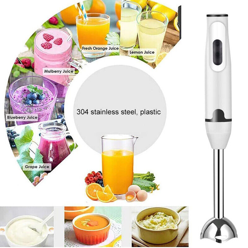 400W Hand Blender Electric Stick Blender Curry Puree Food Mixer Liquidiser NEW